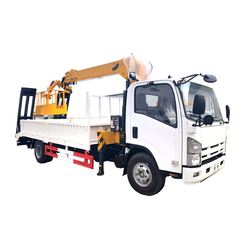 Grue montée sur camion cargo 4x2 de marque Isuzu 5 tonnes du Japon Grue montée sur camion cargo 4x2 de marque Isuzu 5 tonnes du Japon