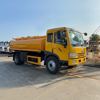 FAW 4x2 aluminum 12000 liters fuel tank truck