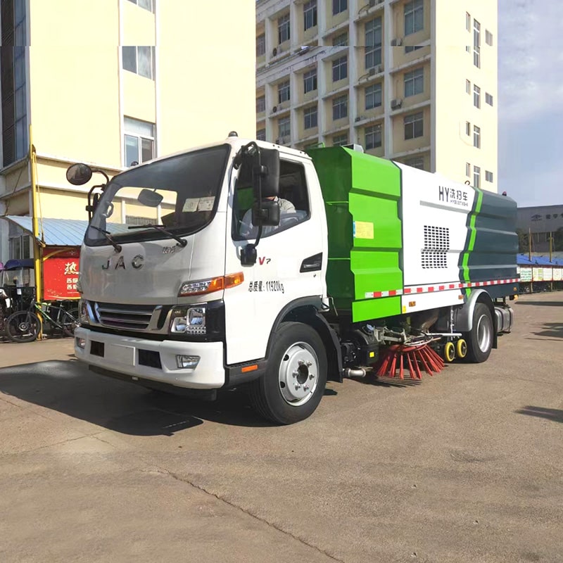 JAC 4*2 4 cbm stainless steel street road sweeper truck JAC 4*2 4 cbm stainless steel street road sweeper truck