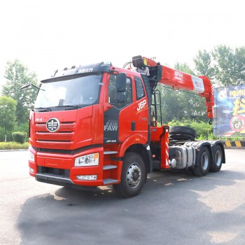 FAW 16 tons telescopic boom truck mounted crane