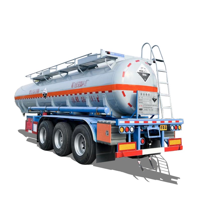 Semi-remorque de transport d'acide sulfurique concentré de 18 m3 Semi-remorque de transport d'acide sulfurique concentré de 18 m3
