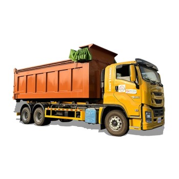 Janpan Brand Heavy Duty 30 Ton Hook Lift Garbage Truck