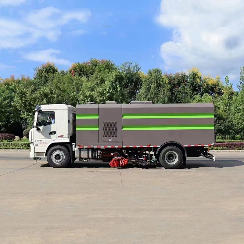 SHACMAN 9m3 road sweeper truck with water spray SHACMAN 9m3 road sweeper truck with water spray