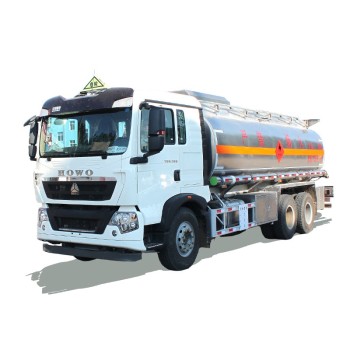 HOWO Aluminum Carbon Steel 6*4 19000 liters fuel tank truck