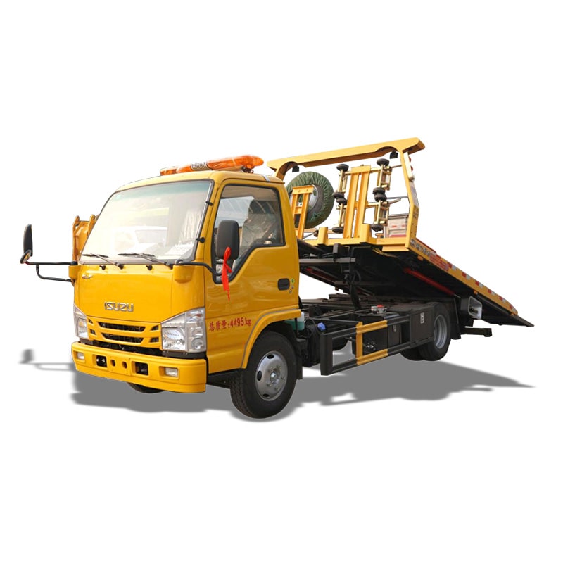 شاحنة سحب وإنقاذ الطرق من طراز ISUZU 4X2 ذات السطح المسطح شاحنة سحب وإنقاذ الطرق من طراز ISUZU 4X2 ذات السطح المسطح