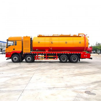 SHACMAN  8*4 33cbm sewage suction cleaning truck