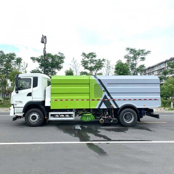 BYD pure electric road sweeper truck with high-pressure