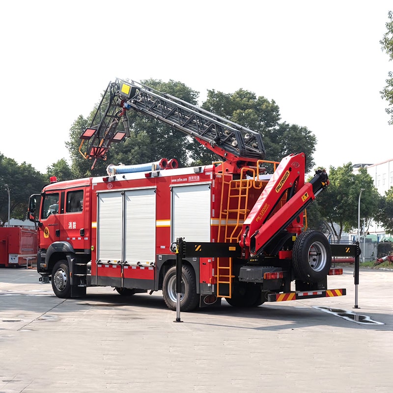 Howo 8 CBM Aerial Ladder Rescue Fire Fighting Truck Howo 8 CBM Aerial Ladder Rescue Fire Fighting Truck