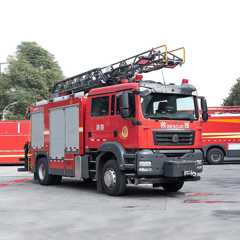 Howo 8 CBM Aerial Ladder Rescue Fire Fighting Truck Howo 8 CBM Aerial Ladder Rescue Fire Fighting Truck