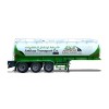Semi-remorque en aluminium pour camion-citerne à huile, eau, liquide et carburant Semi-remorque en aluminium pour camion-citerne à huile, eau, liquide et carburant