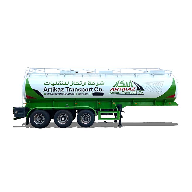 Semi-remorque en aluminium pour camion-citerne à huile, eau, liquide et carburant Semi-remorque en aluminium pour camion-citerne à huile, eau, liquide et carburant