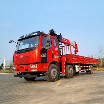SHACMAN 10 ton 8*4 truck mounted crane