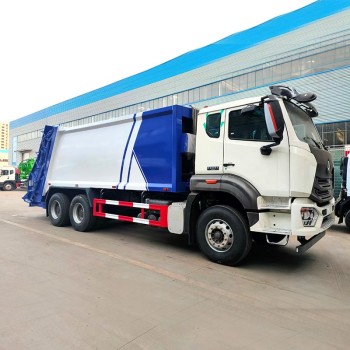 سعر شاحنة ضغط القمامة ساينوتراك الجديدة أو المستعملة سعة 20 متر مكعب