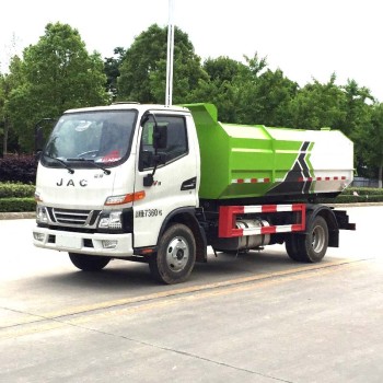 JAC 7000 Liters Garbage Compactor Side Loading Waste Collection Truck
