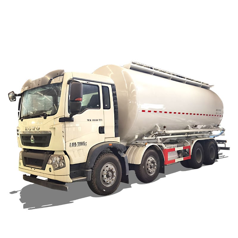 Camion de transport de granulés de résine de pétrole HOWO 28cbm Camion de transport de granulés de résine de pétrole HOWO 28cbm