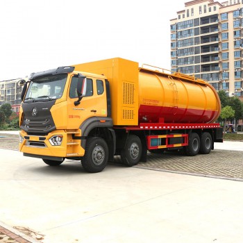 HOWO 33000 CBM cleaning vaccum sewage suction truck