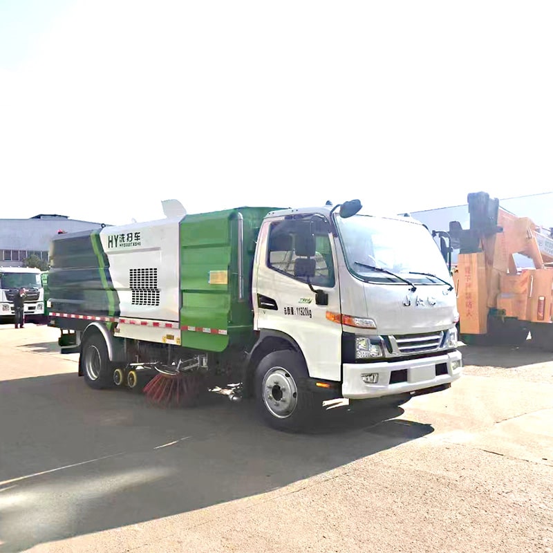 JAC 4*2 4 cbm stainless steel street road sweeper truck JAC 4*2 4 cbm stainless steel street road sweeper truck