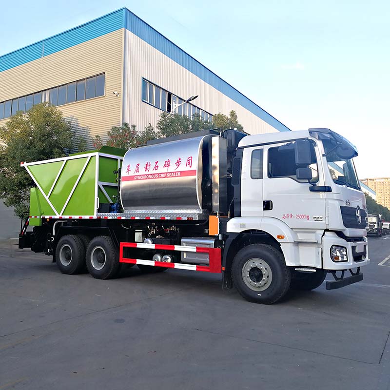 SHACMAN 6x4 гравийный асфальтовый синхронный битумощебнераспределитель грузовик SHACMAN 6x4 гравийный асфальтовый синхронный битумощебнераспределитель грузовик