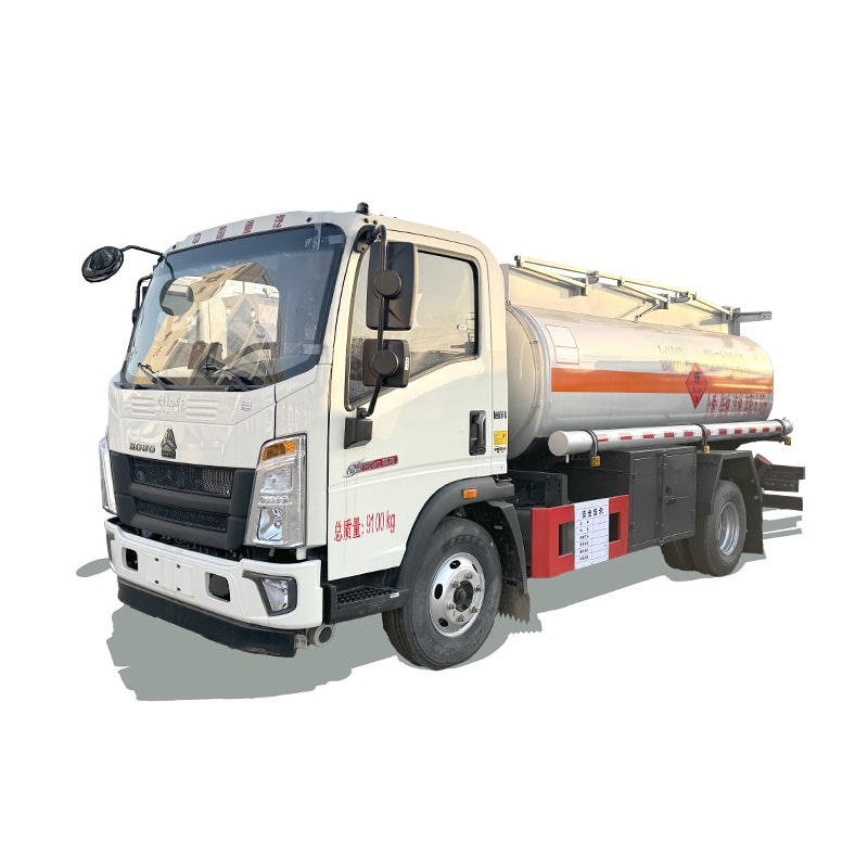 Camion-citerne à carburant diesel HOWO 4*2 de 5 tonnes Camion-citerne à carburant diesel HOWO 4*2 de 5 tonnes