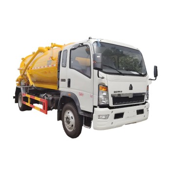 Howo 4x2 7000L Small Septic Fecal Suciton Tanker Truck