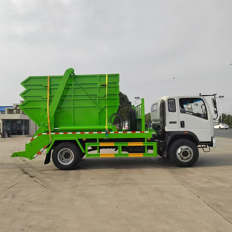 Howo 4 cubic meters Skip Loader Garbage Truck for Sale Howo 4 cubic meters Skip Loader Garbage Truck for Sale