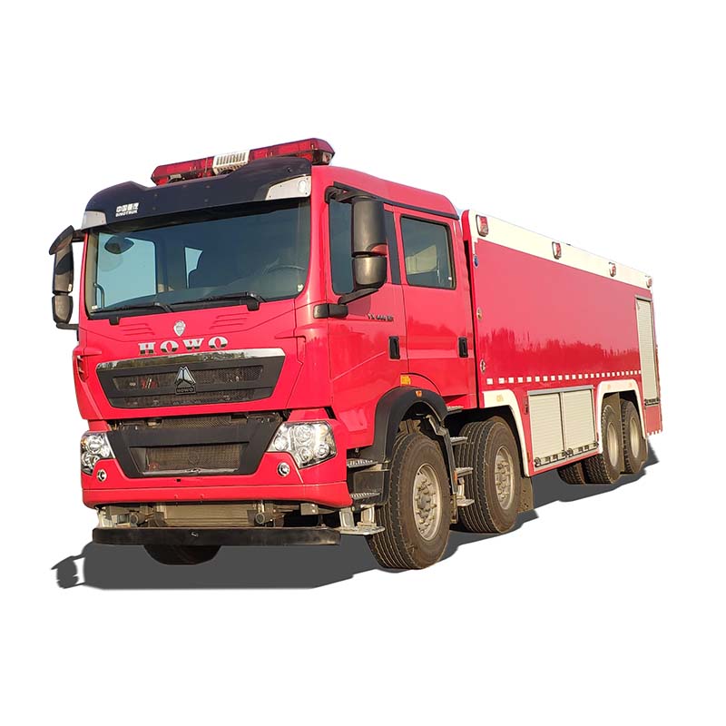 Camion de lutte contre l'incendie HOWO 8x4 25 tonnes à eau, mousse et poudre Camion de lutte contre l'incendie HOWO 8x4 25 tonnes à eau, mousse et poudre