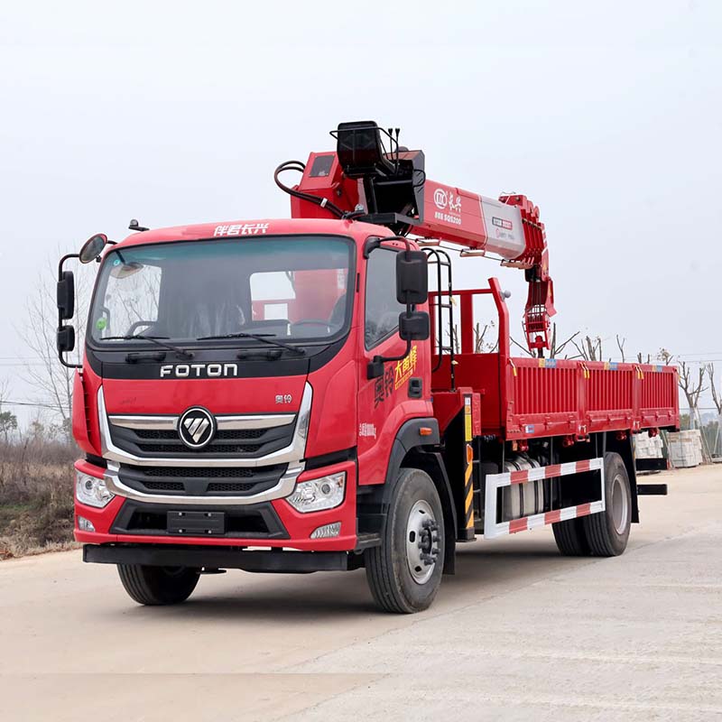 شاحنة رافعة مثبتة بذراع مستقيمة FOTON 4*2 شاحنة رافعة مثبتة بذراع مستقيمة FOTON 4*2