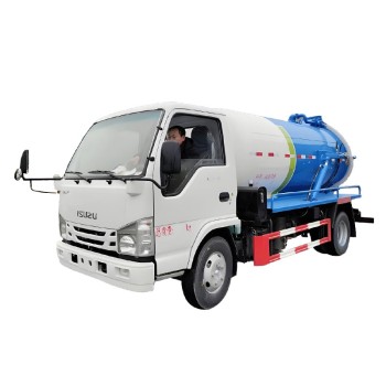 ISUZU ELF 5000L Mini Small Sewage Suction Truck Price