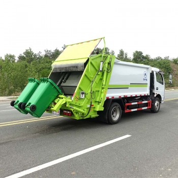 Dongfeng 5Ton 8cbm компрессионный мусоровоз