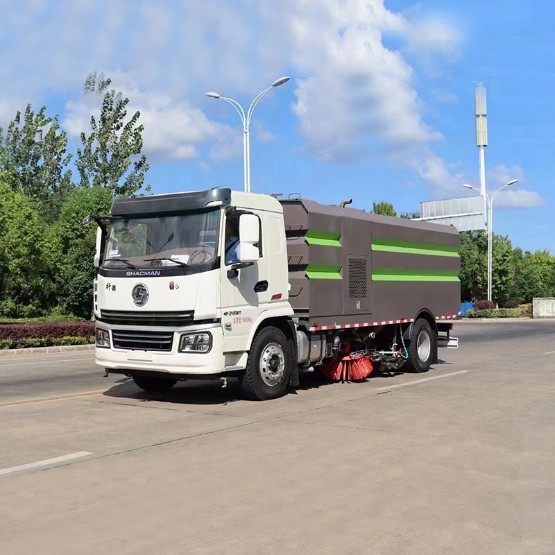 SHACMAN 9m3 road sweeper truck with water spray SHACMAN 9m3 road sweeper truck with water spray