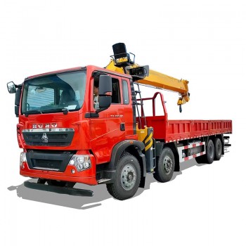 Howo 6x4 Dump 14 Ton Telescopic Boom Crane Truck Price