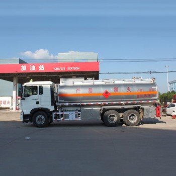 HOWO Aluminum Carbon Steel 6*4 19000 liters fuel tank truck