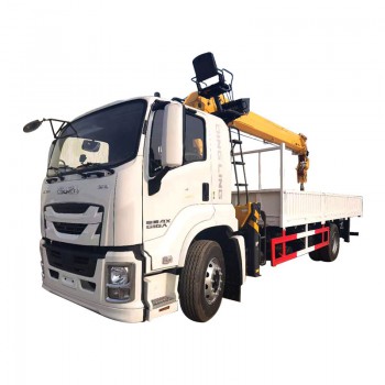 Camion-grue hydraulique ISUZU de 10 tonnes pour levage de poids