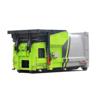 6cbm cummins engine hook arm mobile compressed garbage station