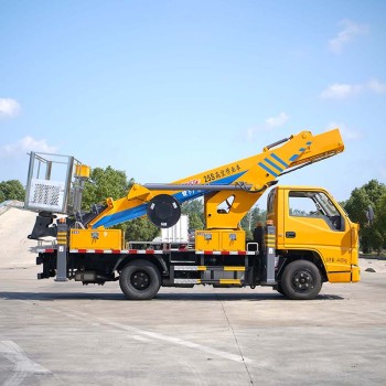 FAW telescopic boom bucket aerial work platform truck