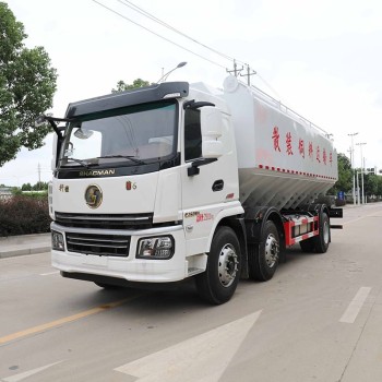 SHACMAN automatic chicken pig feeding bulk feed truck