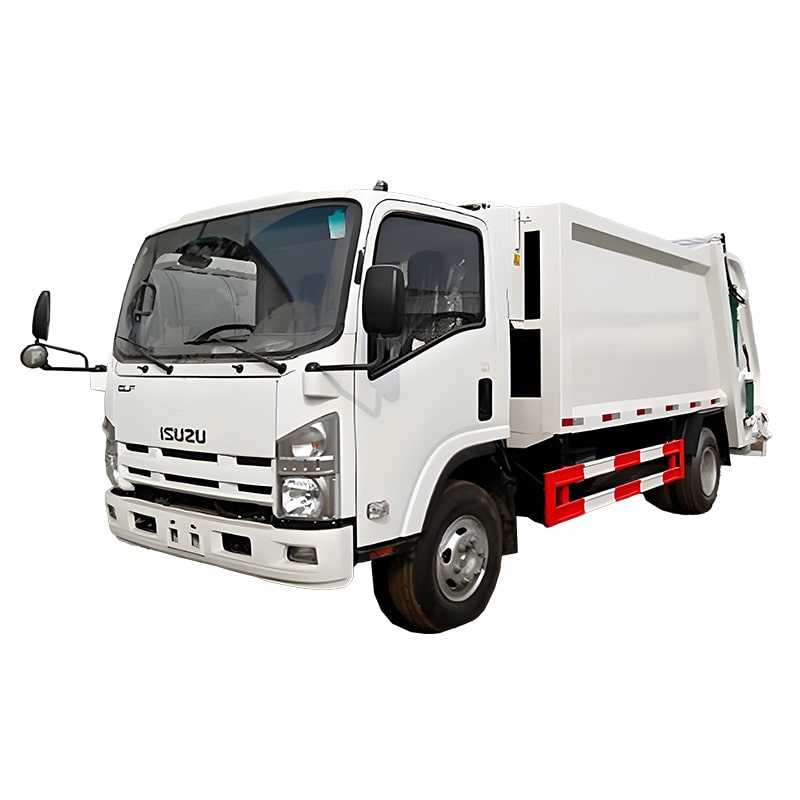 شاحنة التخلص من النفايات ذات التحميل الخلفي من طراز ISUZU ELF 8CBM 4x2 شاحنة التخلص من النفايات ذات التحميل الخلفي من طراز ISUZU ELF 8CBM 4x2