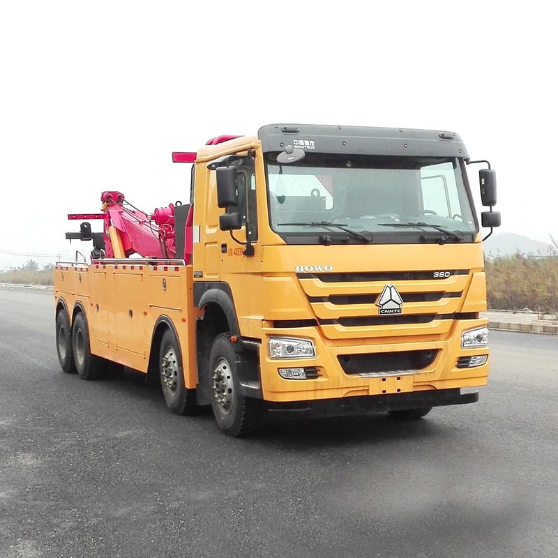 SINOTRUK 8*4 heavy duty 80 ton Rotation Wrecker Tow Truck SINOTRUK 8*4 heavy duty 80 ton Rotation Wrecker Tow Truck