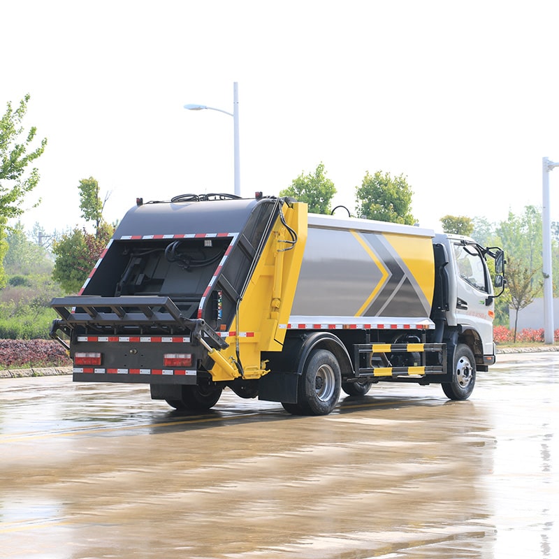 Camion à ordures compacteur à chargement arrière JAC 8cbm Camion à ordures compacteur à chargement arrière JAC 8cbm