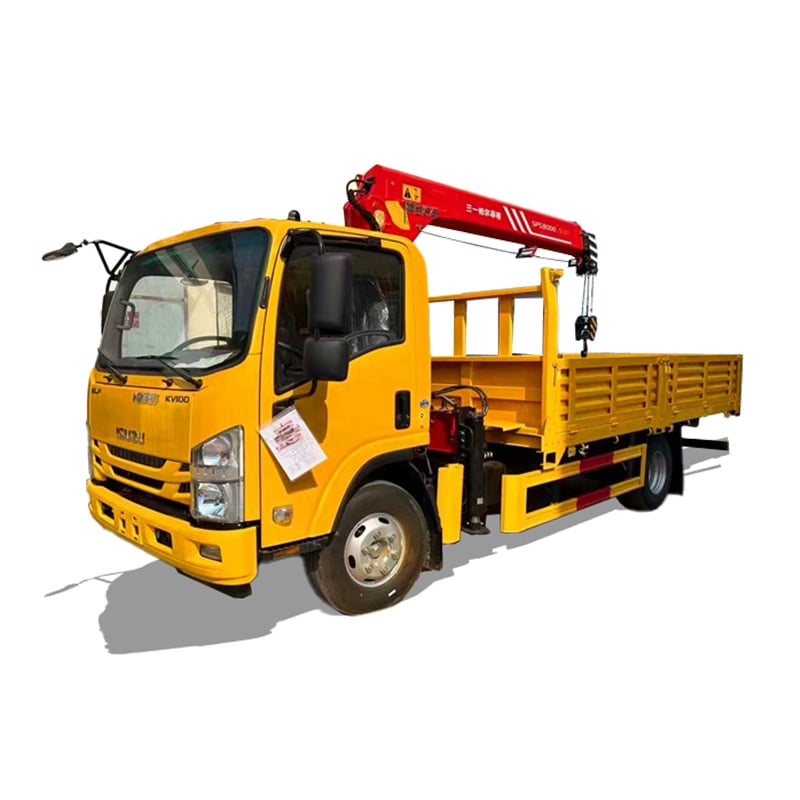 Grue hydraulique montée sur camion Isuzu 4*2 5 tonnes neuve ou d'occasion Grue hydraulique montée sur camion Isuzu 4*2 5 tonnes neuve ou d'occasion