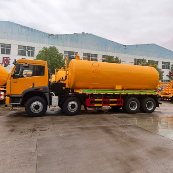 FAW 8*4 30 cubic vaccum sewage fecal suction truck