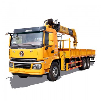 SHACMAN 8*4 9.8 meter truck mounted telescopic crane