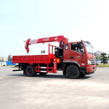 FOTON 4*2 straight arm hydraulic truck mounted crane