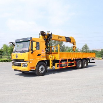 SHACMAN 8*4 9.8 meter truck mounted telescopic crane
