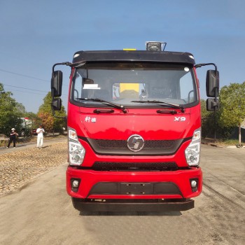 Camion-grue de chargement Shacman 4x2, grue montée sur camion de 8 tonnes