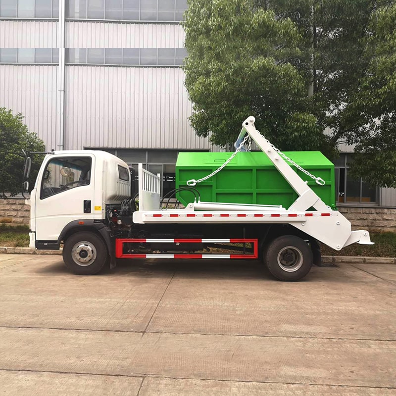 Howo 4 cubic meter swing arm garbage truck for sale Howo 4 cubic meter swing arm garbage truck for sale