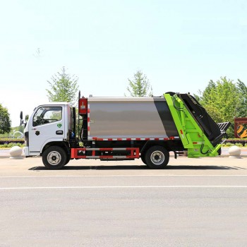 China brand 4×2 6cbm compressed garbage truck