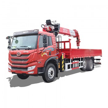 FAW 16 meter straight arm truck mounted telescopic crane