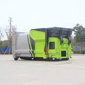 6cbm cummins engine hook arm mobile compressed garbage station
