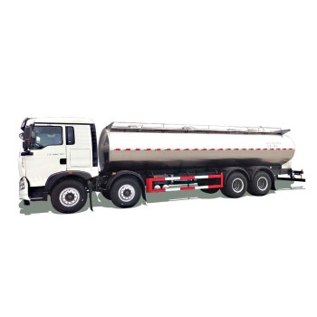 HOWO 8*4 22000L stainless steel liquid water milk tank truck